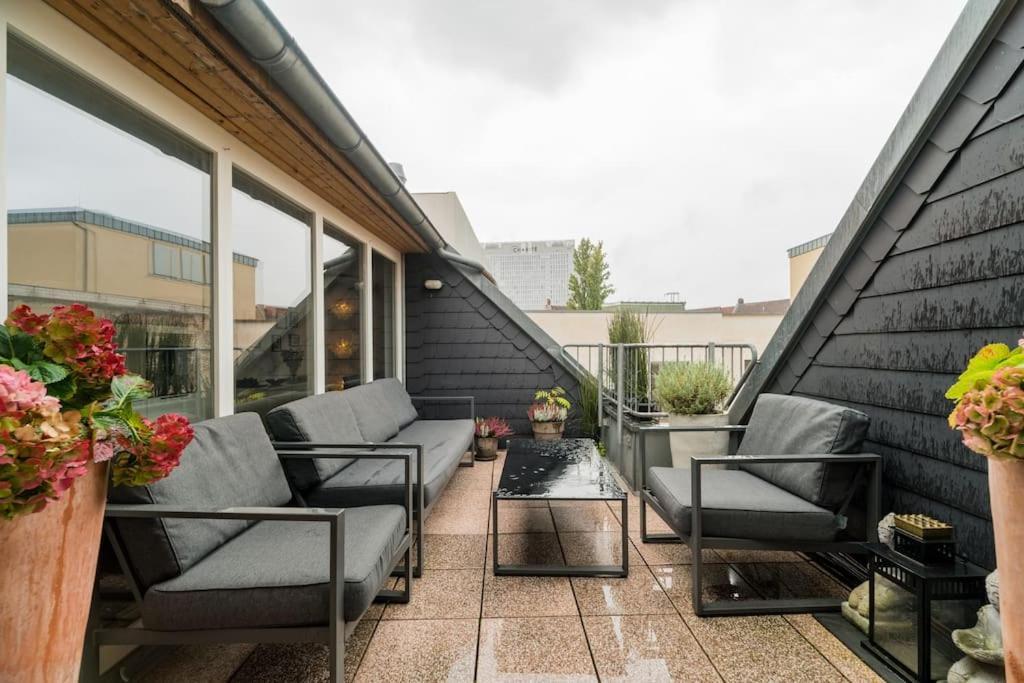 Ruhige Dachwohnung Mit Terrasse Berlin Mitte - Spacious Modern Rooftop Loft In Berlin Mitte Exterior photo
